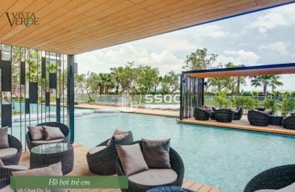 CHO THUÊ NHANH VISTA VERDE 1PN 60M² GIÁ 16TR | VIEW HỒ BƠI RESORT | FULL NỘI THẤT ĐẸP. lh 0937468880